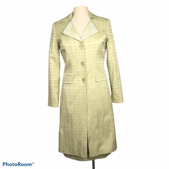 Larry Levine‎ Suits Classy Green Skirt suit Jacket - Picture 1 of 6